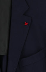 $5195 Isaia Dark Blue Wool Solid Sportcoat - (IS1021263) - Parent
