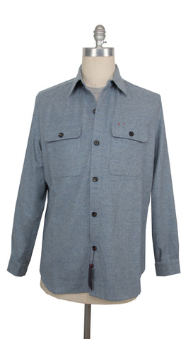 Isaia Light Blue Overshirt -