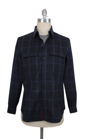 Isaia Dark Blue Overshirt