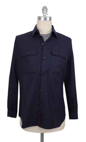 Isaia Dark Blue Overshirt