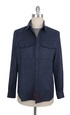 Isaia Blue Overshirt