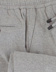 $1495 Isaia Light Gray Solid Wool Blend Pants - Slim - (IS84269) - Parent