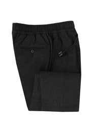 $1495 Isaia Dark Gray Solid Wool Blend Pants - Slim - (IS842610) - Parent
