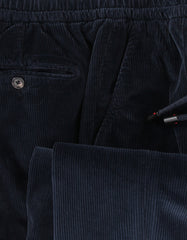 $1250 Isaia Navy Blue Solid Cashmere Blend Pants - Slim - (IS84261) - Parent