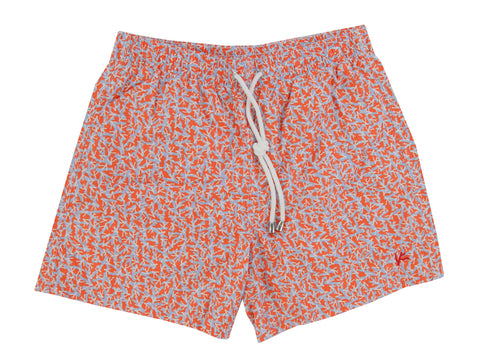 Isaia Orange Swim Shorts