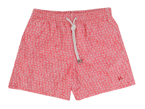 Isaia Red Swim Shorts