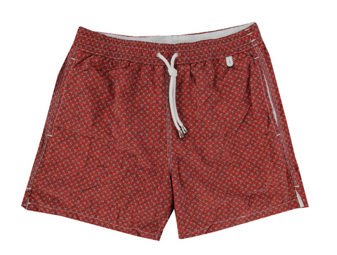 Isaia Orange Swim Shorts