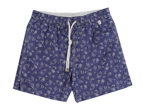 Isaia Blue Swim Shorts