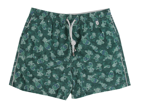 Isaia Green Swim Shorts