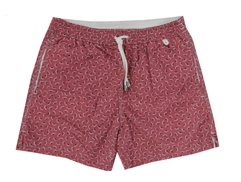 Isaia Pink Swim Shorts