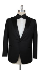 $8350 Isaia Black Super 160's Tuxedo - (IS442610) - Parent