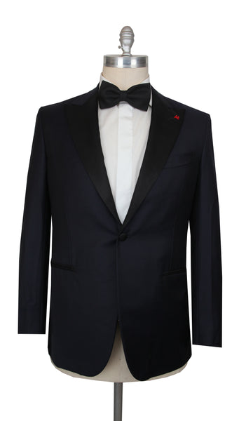 $4995 Isaia Dark Blue Super 130's Tuxedo - (IS44268) - Parent