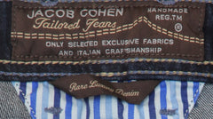 $595 Jacob Cohën Dark Blue Solid Jeans - Slim - (JC710247) - Parent
