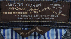 $595 Jacob Cohen Dark Blue Solid Jeans - Slim - (JC521261) - Parent