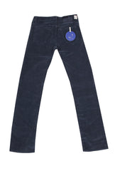 Jacob Cohën Blue Solid Cotton Blend Pants - Slim - (JC215244) - Parent