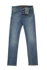 Jacob Cohën Blue Solid Jeans - Slim - (JC1227225) - Parent