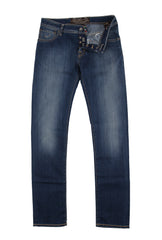 Jacob Cohën Blue Solid Jeans - Slim -  31/47 - (JC1227223)