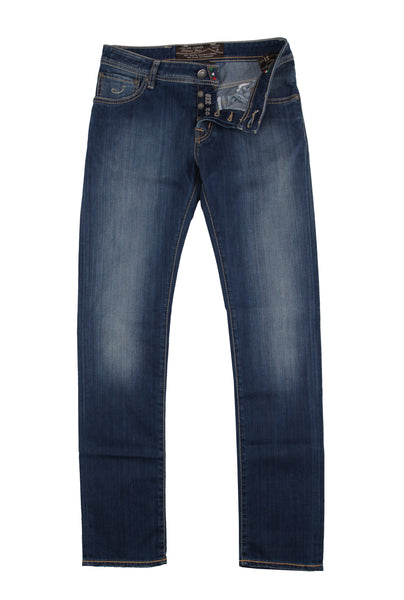 Jacob Cohën Blue Solid Jeans - Slim - (JC1227223) - Parent