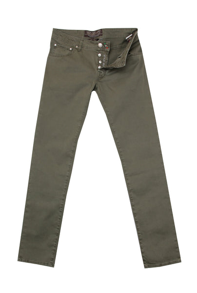 Jacob Cohën Olive Green Pants - Slim - (JC220242) - Parent