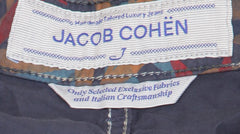 Jacob Cohën Dark Blue Floral Cotton Blend Pants - Slim - (JC215241) - Parent