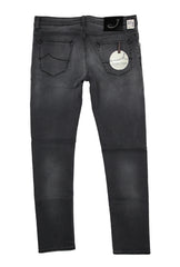 Jacob Cohën Charcoal Gray Solid Jeans - (JC322231) - Parent