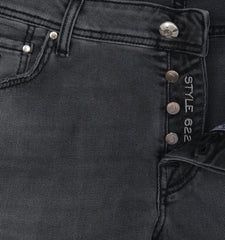 Jacob Cohën Charcoal Gray Solid Jeans - (JC322231) - Parent