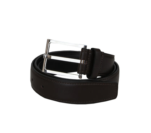 John Lobb Dark Brown Calf Leather Belt