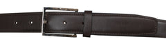 John Lobb Dark Brown Calf Leather Belt - (JL74261) - Parent