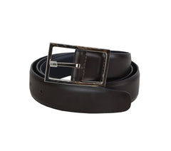John Lobb Dark Brown Calf Leather Belt - (JL74265) - Parent