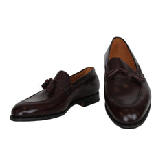 $2240 John Lobb Dark Brown Calf Leather Tassel Loafers - 10/9 - (JL592684)