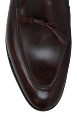 $2240 John Lobb Dark Brown Calf Leather Tassel Loafers - (JL592684) - Parent