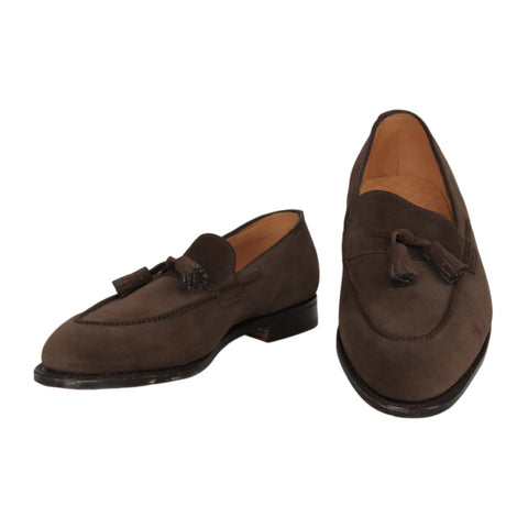 John Lobb Dark Brown Tassel Loafers