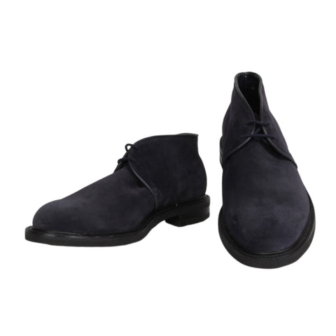 John Lobb Dark Blue Ankle Boots