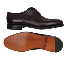 $2160 John Lobb Dark Brown Calf Leather Derby Shoes - (JL59263) - Parent