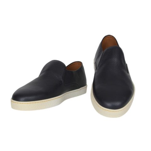 John Lobb Blue Slip-On Sneakers