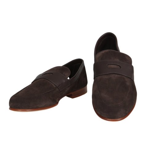 John Lobb Dark Brown Penny Loafers