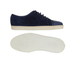 $990 John Lobb Blue Suede  Sneakers - (JL59268) - Parent