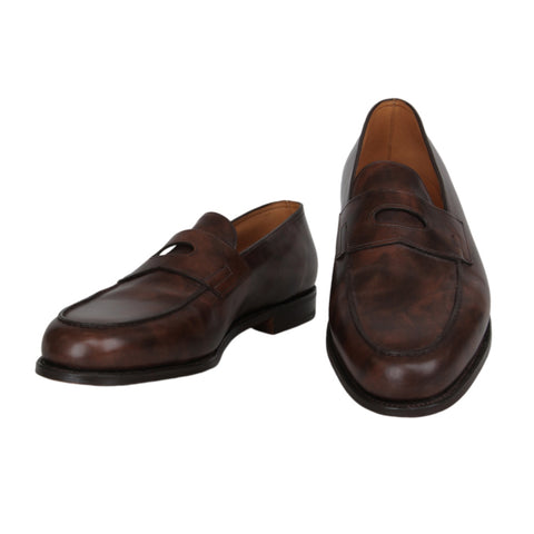 John Lobb Dark Brown Penny Loafers