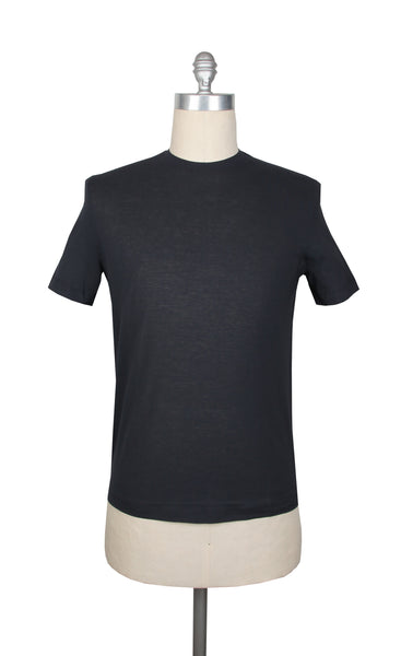 Kired Dark Blue Solid Crewneck Cotton T-Shirt - Extra Slim - (KR6120234) - Parent