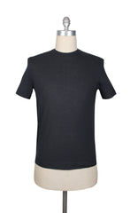 Kired Dark Blue Solid Crewneck Cotton T-Shirt - Extra Slim - L - (KR6120234)