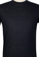 Kired Black Solid Crewneck Cotton T-Shirt - Extra Slim - (KR613231) - Parent