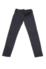 $995 Kiton Blue Solid Jeans - Slim -  35/51 - (KT617265)