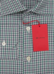 Kiton Green Plaid Cotton Shirt - Slim - (KT221233) - Parent