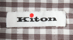 Kiton Gray Check Cotton Shirt - Slim - (KT427221) - Parent