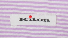 Kiton Lavender Purple Short Sleeved Cotton Shirt - Slim - (KT77229) - Parent