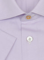 Kiton Lavender Purple Short Sleeved Cotton Shirt - Slim - (KT77228) - Parent