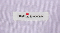 Kiton Lavender Purple Short Sleeved Cotton Shirt - Slim - (KT77228) - Parent