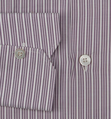 Kiton Purple Striped Cotton Shirt - Slim - (KT221239) - Parent