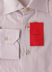 Kiton Pink Striped Cotton Shirt - Slim - (KT427227) - Parent