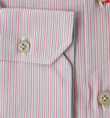 Kiton Pink Striped Cotton Shirt - Slim - (KT427227) - Parent